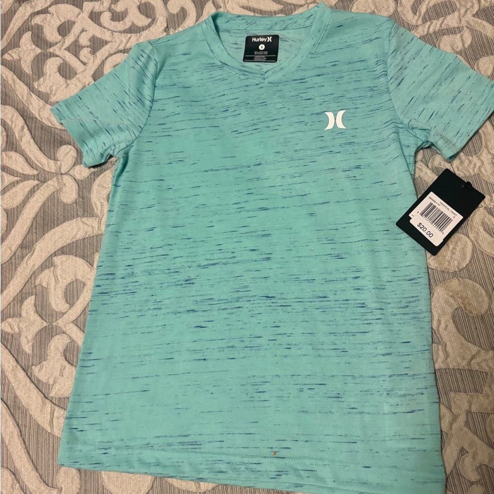 Under Armour Loose-fit Boys Shirt - Tropical Twist Green - Sz M (8-10)